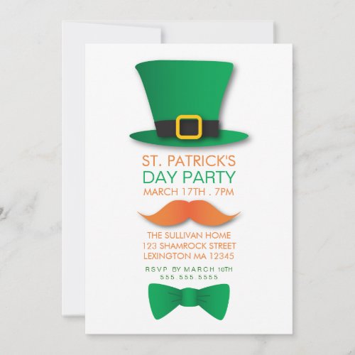 Leprechaun St Patricks Day Invitation