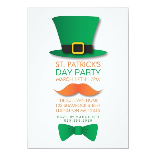 leprechaun st patrick s day invitation zazzle com
