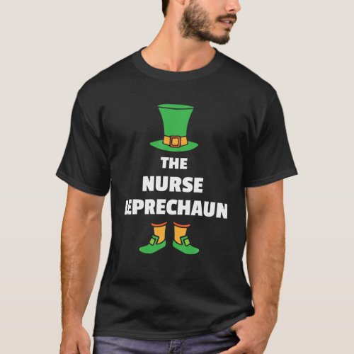 Leprechaun St Patricks Day Nurse T_Shirt