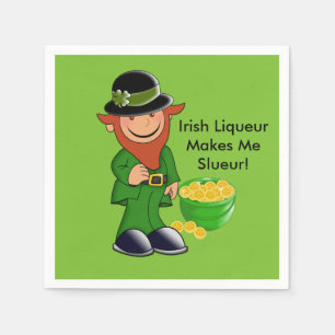 Leprechaun, St. Patrick's Day Paper Napkins