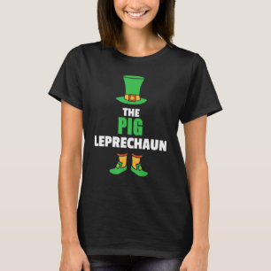 Leprechaun St Patricks Day Pig T-Shirt