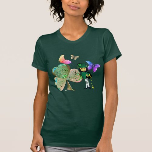 Leprechaun St Patricks Day Shamrock T_Shirt