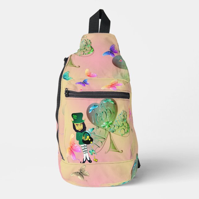 Leprechaun St. Patrick's  Print Cut Sew Bag (Front)