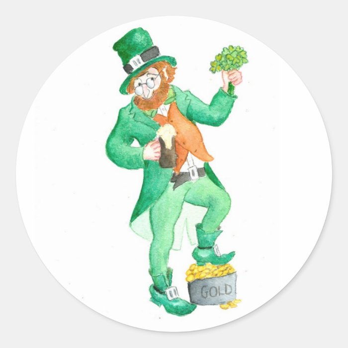 Leprechaun Stickers | Zazzle