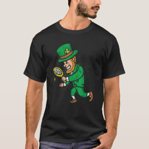 Leprechaun Tennis Funny St Patricks Day Sports Boy T-Shirt