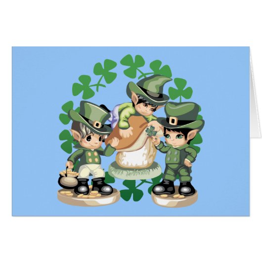 Leprechaun Trio Cards (Front Horizontal)
