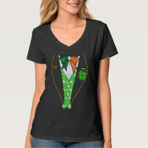 Leprechaun Tuxedo Irish Costume Saint Patricks Day T-Shirt