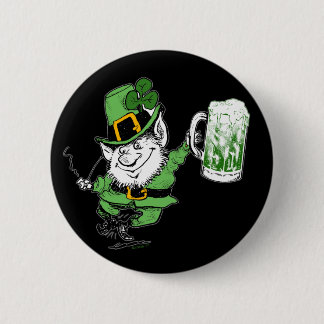 Leprechaun w Beer Button