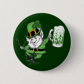 Leprechaun w Beer Button