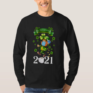 Leprechaun Wearing Mask Funny Saint Patrick S Day T-Shirt