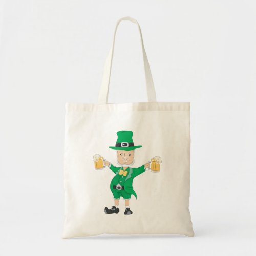Leprechaun With Beer Tote Bag