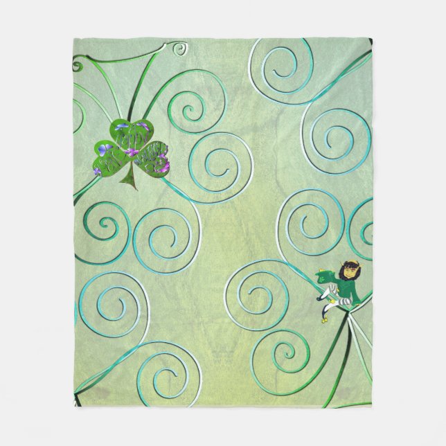 Leprechaun Women's  Fleece Blanket (Front)