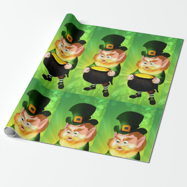 Leprechaun  wrapping paper (Unrolled)
