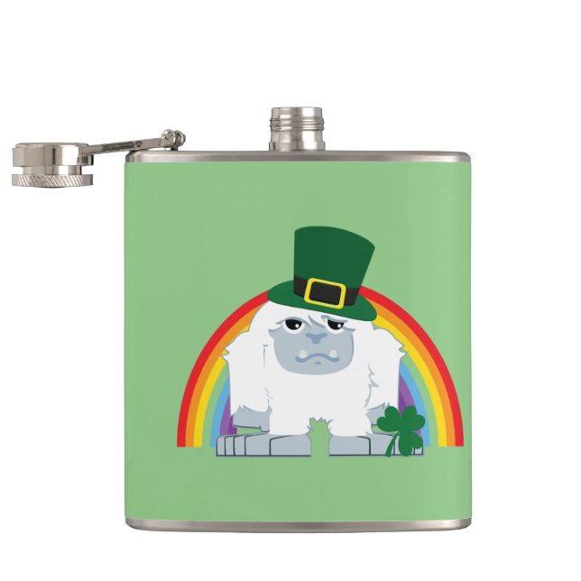 Leprechaun yeti hip flask (Opened)