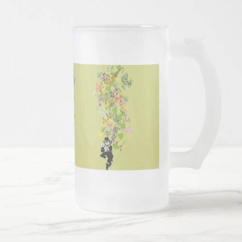 LeprechaunBlackPants Frosted Glass Beer Mug