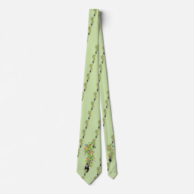 LeprechaunBlackPants Neck Tie (Front)