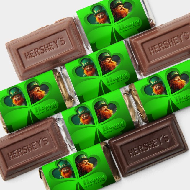 Leprechauns St Patrick add vour photo personalized Hershey's Miniatures (Assorted)