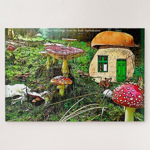 Leprechauns where the little people Live Ireland J Jigsaw Puzzle