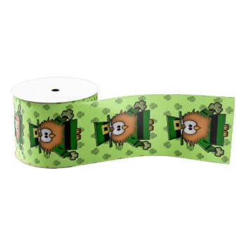 Leprechowl Grosgrain Ribbon by just_owls at Zazzle