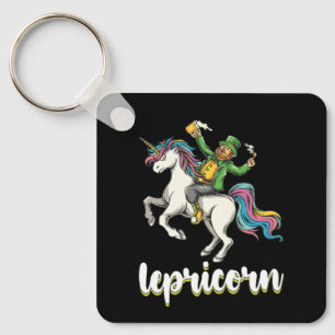 Lepricorn Leprechaun Unicorn St Patrick's Day Keychain