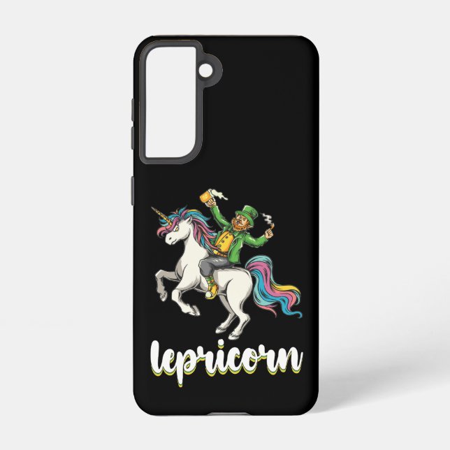 Lepricorn Leprechaun Unicorn St Patrick's Day Samsung Galaxy Case (Back)