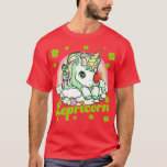Lepricorn Rainbow St Patricks Day Unicorn Girls Ki T-Shirt