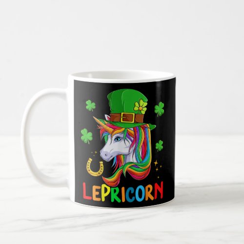 Lepricorn St Patricks Day Shamrock Leprechaun  Coffee Mug