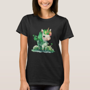 Lepricorn Unicorn Kids Girls Lucky St Patricks Day T-Shirt