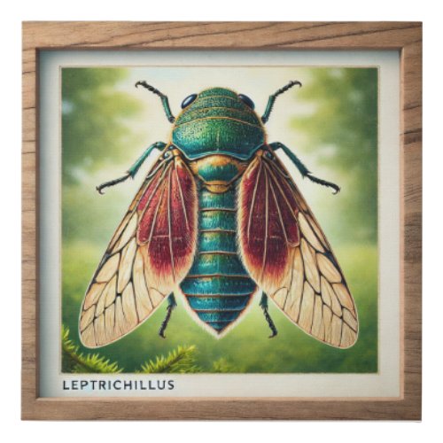 Leptrichillus Insect Dorsal View 080724IREF107 _ W Faux Canvas Print