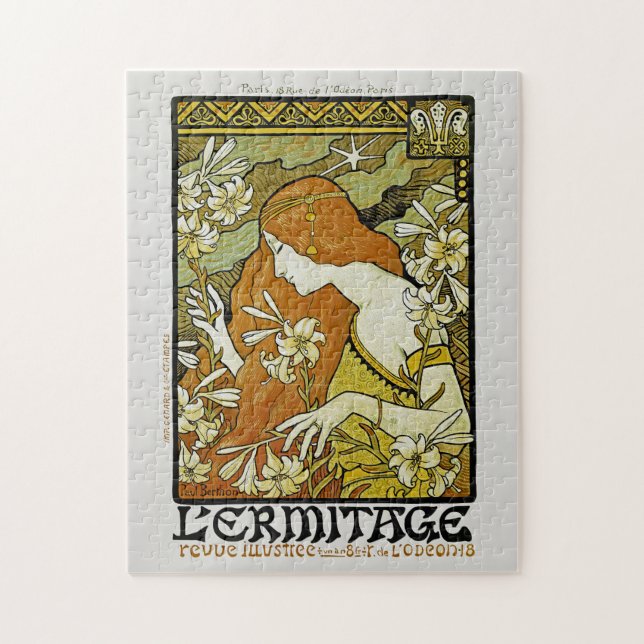 L'Ermitage Art Nouveau Floral Jigsaw Puzzle (Vertical)
