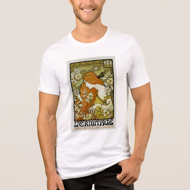 L'Ermitage Art Nouveau Floral Tri-Blend Shirt (Front)