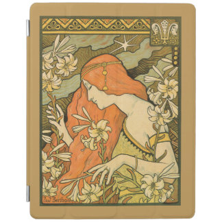 L'Ermitage French Nouveau Woman in Field of Flower iPad Smart Cover