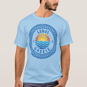 Leros Island, Greece - Light Blue Men's T-Shirt