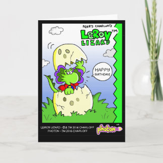 LeRoy Lizard Happy Birthday Greeting Card