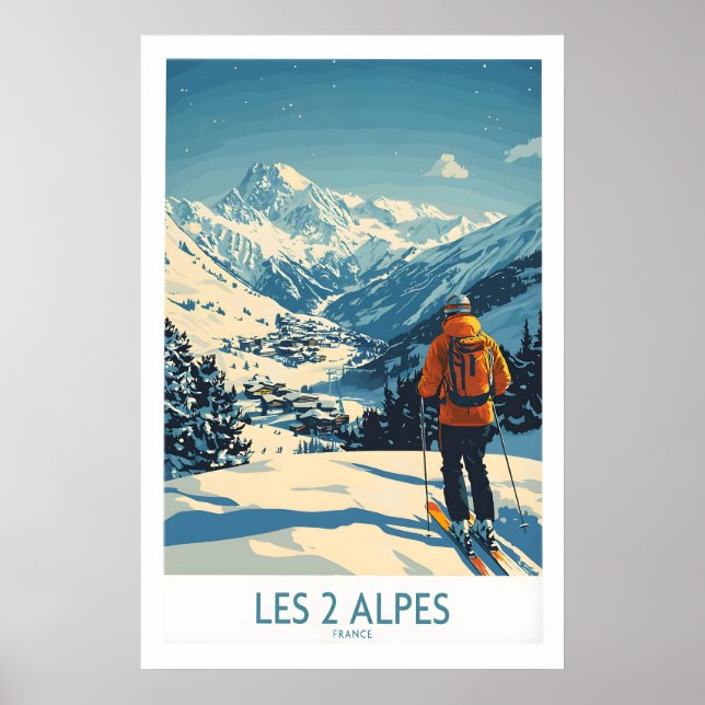 Les 2 Alpes Poster France 1 (Front)