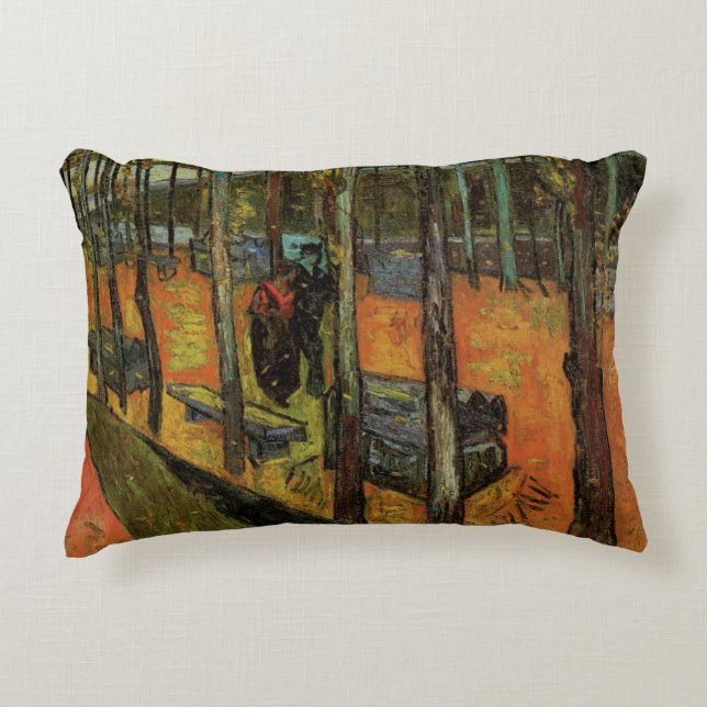 Les Alyscamps (Cemetery) by Vincent van Gogh Accent Pillow (Front)