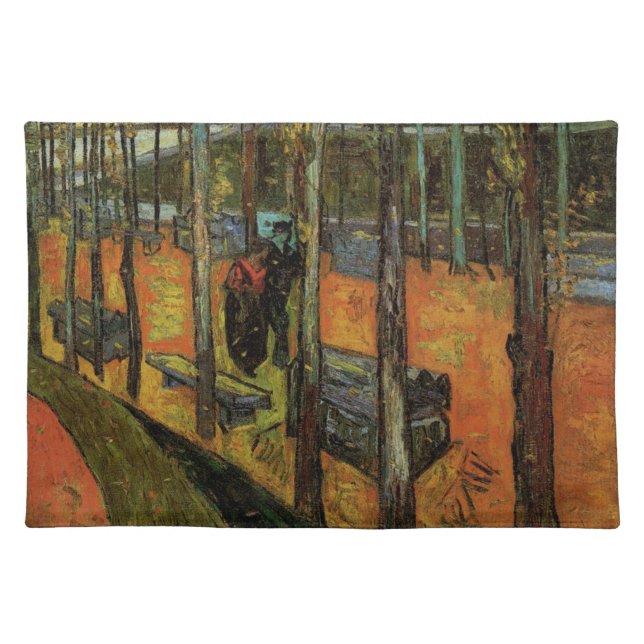 Les Alyscamps (Cemetery) by Vincent van Gogh Cloth Placemat (Front)