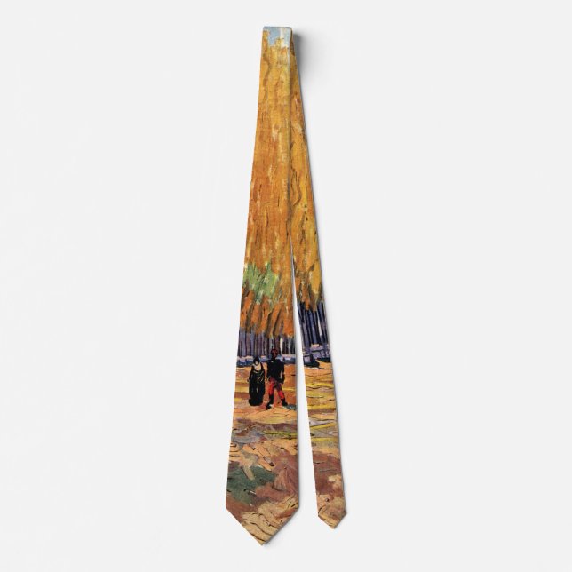 Les Alyscamps (Cemetery) by Vincent van Gogh Neck Tie (Front)
