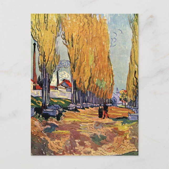 Les Alyscamps (Cemetery) by Vincent van Gogh Postcard (Front)