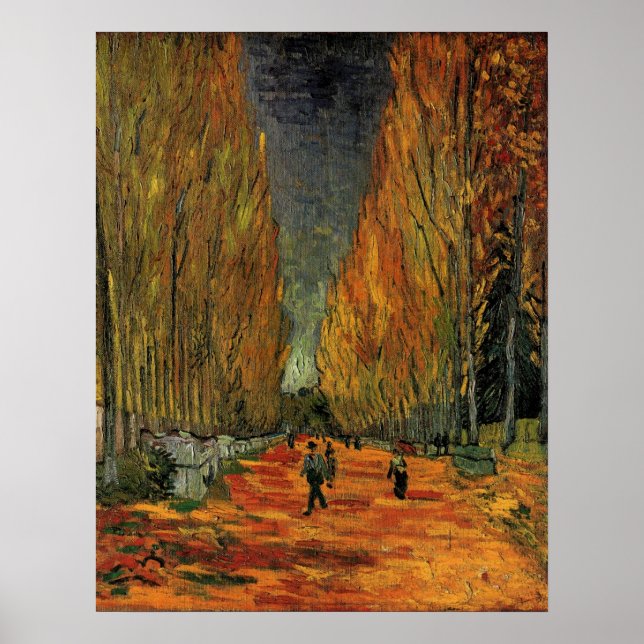 Les Alyscamps (Cemetery) by Vincent van Gogh Poster (Front)