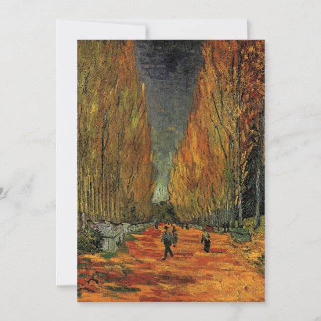 Les Alyscamps Cemetery Vincent van Gogh Invitation (Front)