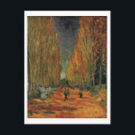 Les Alyscamps Van Gogh Fine Art Postcard<br><div class="desc">Oil on canvas,  92 x 73.5 cm. Private collection. F 569,  JH 1623     

 Vincent Willem van Gogh (30 March 1853 – 29 July 1890) was a Dutch Post-Impressionist artist. Some of his paintings are now among the world's best known,  most popular and expensive works of art.</div>