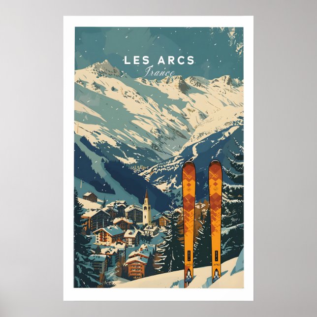 Les Arcs Ski Poster France 1 (Front)