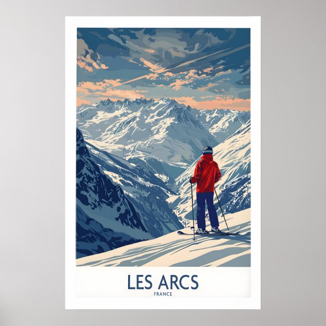 Les Arcs Ski Print - France 1 (Front)