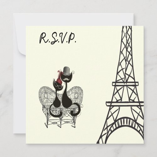 Les Aristochats Noirs - french passion 2 Invitations