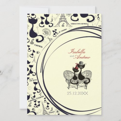Les Aristochats Noirs _ french passion Invitation