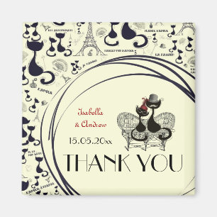 Les Aristochats Noirs - french passion Magnet