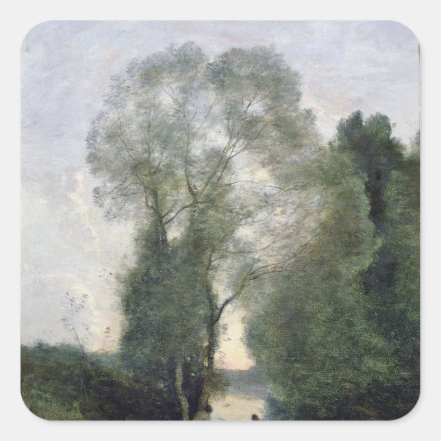 Les Baigneuses Square Sticker (Front)