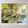 Les bain de la Grenouillere by Claude Monet Poster