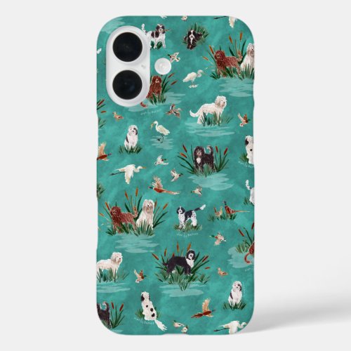 LES BARBETS Aqua iPhone 16 Case